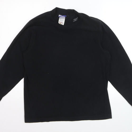 Reebok Men’s Black Fleece Pullover Sweatshirt Size L