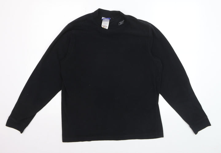 Reebok Men’s Black Fleece Pullover Sweatshirt Size L