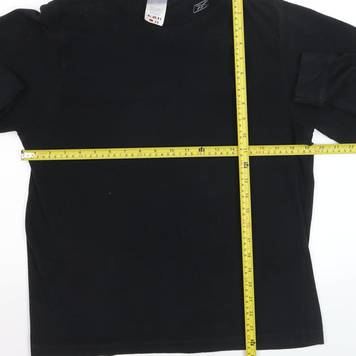 Reebok Men’s Black Fleece Pullover Sweatshirt Size L