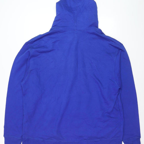 Champion Men's Blue 2XL Half Zip Fleece Hoodie
