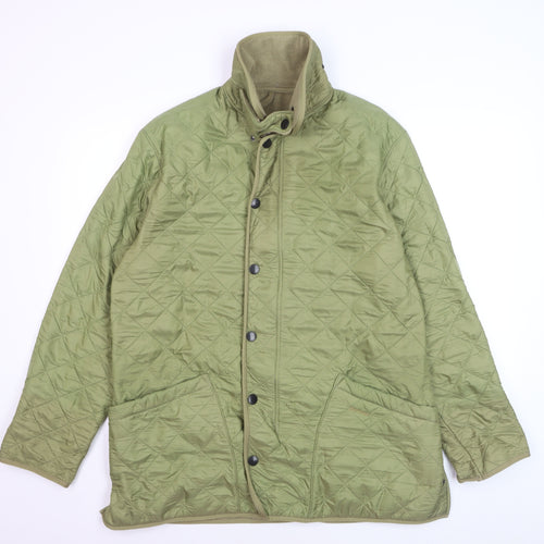 Barbour Men's Green Quilted Polarquilt Jacket Medium