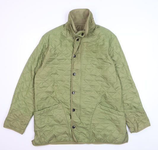 Barbour Men's Green Quilted Polarquilt Jacket Medium
