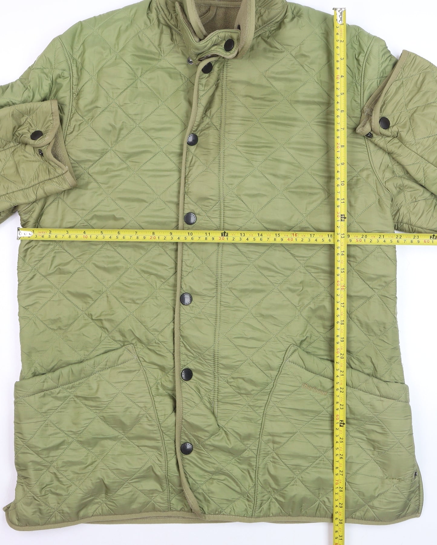 Barbour Men's Green Quilted Polarquilt Jacket Medium