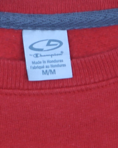 Champion Men's Red Crew Neck Pullover Sweatshirt Size M