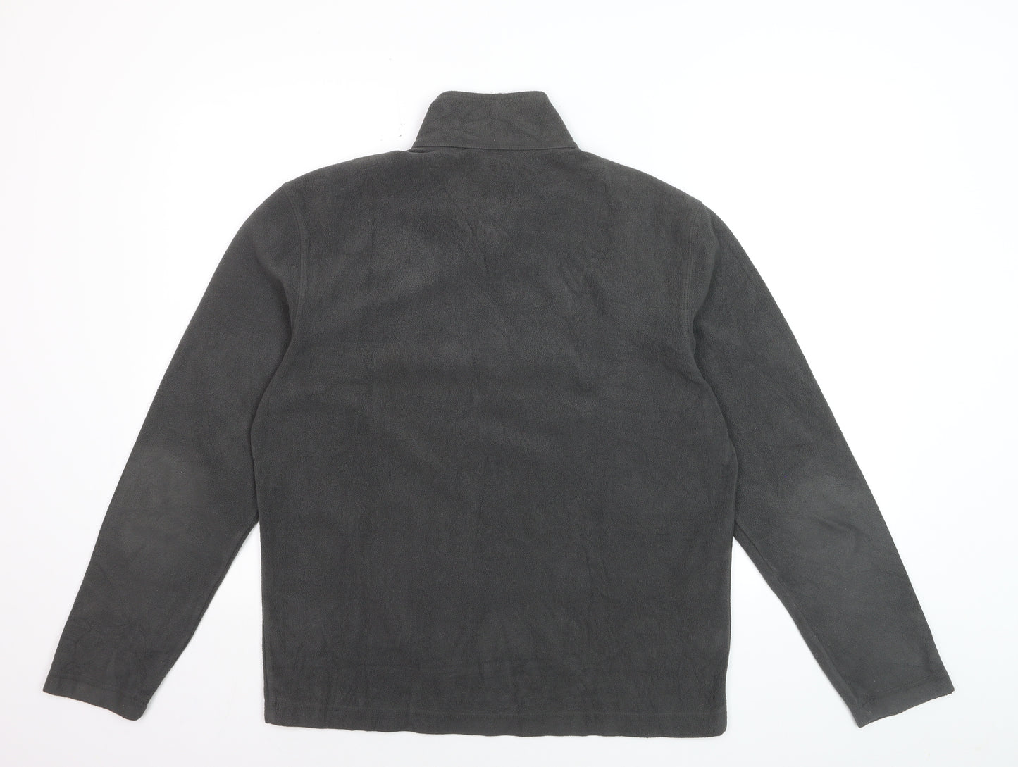 Eddie Bauer Men's Grey Fleece 1/4 Zip Pullover Sweatshirt Size S