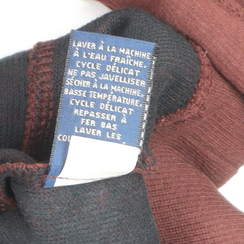 Arnold Palmer Men's Brown V-Neck Pullover Jumper Size L Cotton Blend