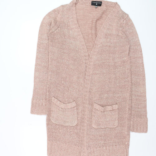 Originals Knitwear Women Beige Chunky-Knit Cardigan Small