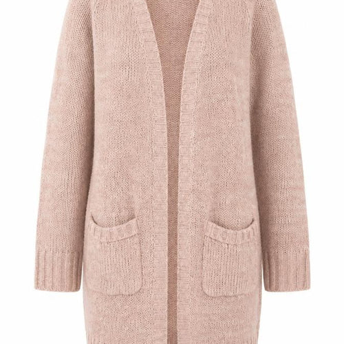 Originals Knitwear Women Beige Chunky-Knit Cardigan Small