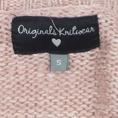 Originals Knitwear Women Beige Chunky-Knit Cardigan Small