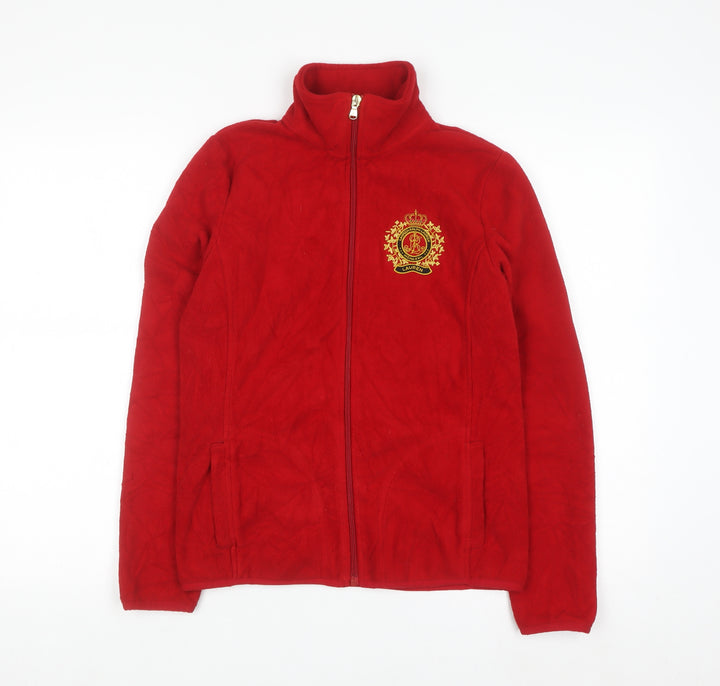 Lauren Ralph Lauren Women Red Fleece Full Zip Sweatshirt XS