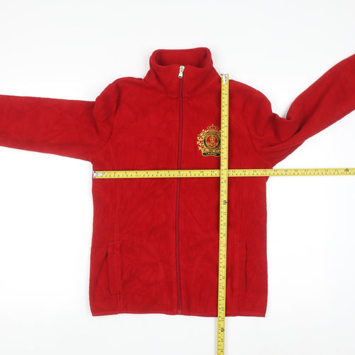 Lauren Ralph Lauren Women Red Fleece Full Zip Sweatshirt XS