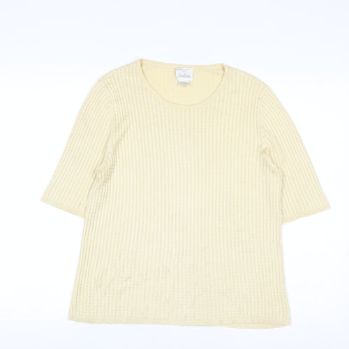 Belford for Neiman Marcus Women's Beige Silk Knit Jumper M