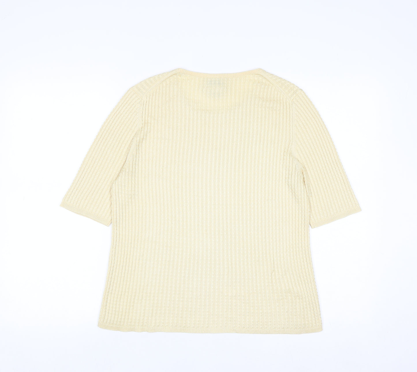 Belford for Neiman Marcus Women's Beige Silk Knit Jumper M