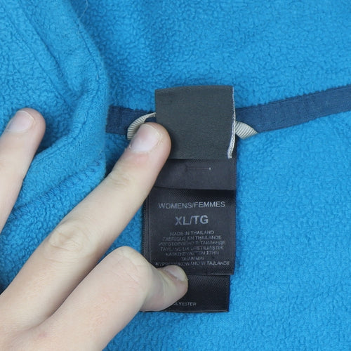 The North Face Blue Fleece Full Zip Sweatshirt XL Unisex Outdoor