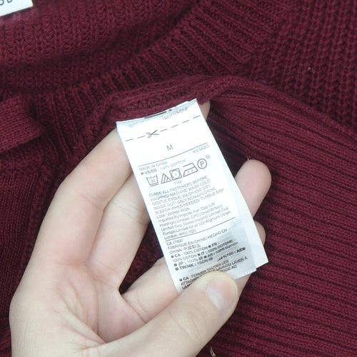 GAP Women’s Red Cotton Knit Bow Pullover Jumper M