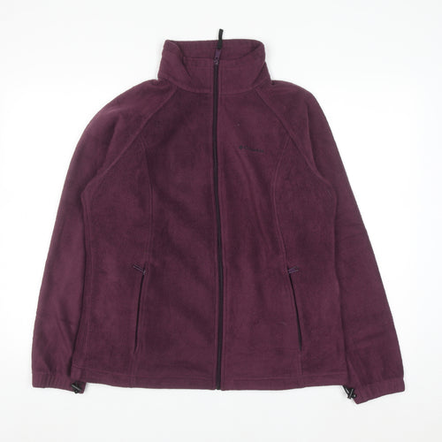 Columbia Women's Purple Full Zip Fleece Sweatshirt Size L