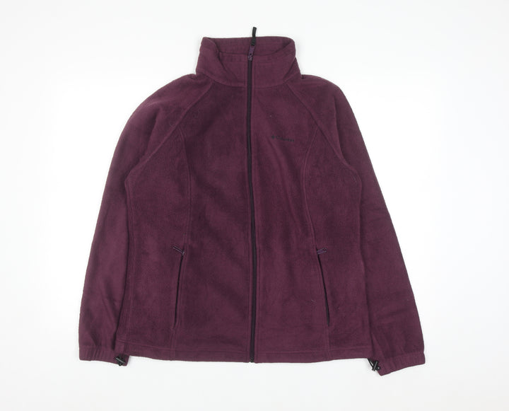 Columbia Women's Purple Full Zip Fleece Sweatshirt Size L