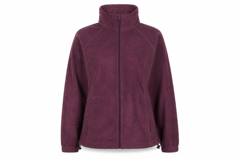 Columbia Women's Purple Full Zip Fleece Sweatshirt Size L