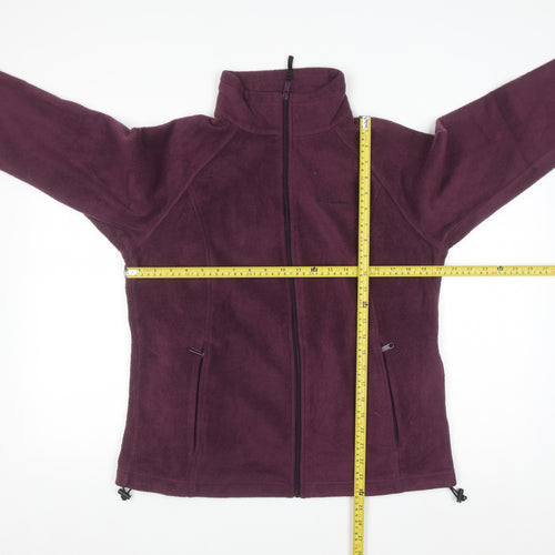 Columbia Women's Purple Full Zip Fleece Sweatshirt Size L