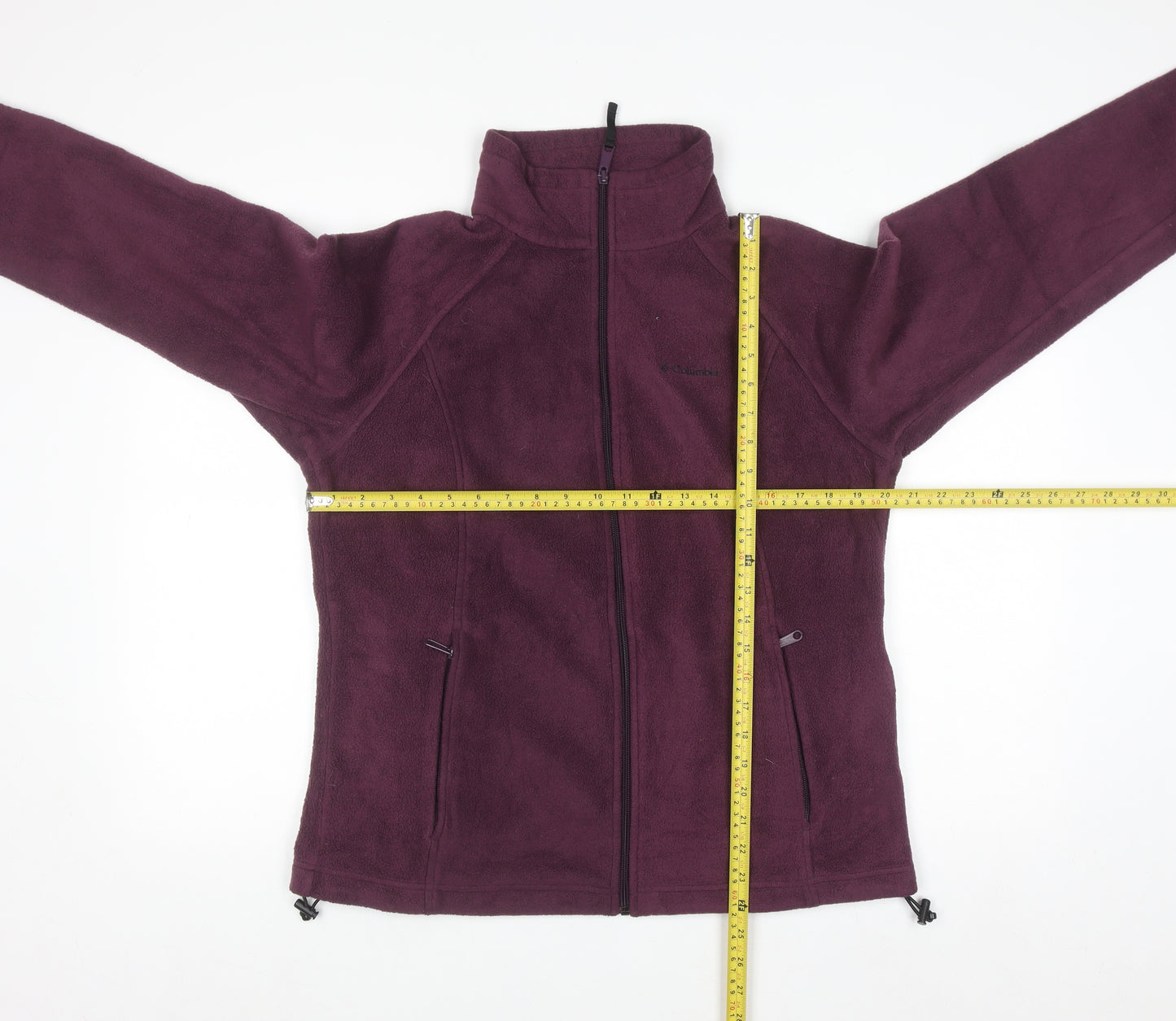 Columbia Women's Purple Full Zip Fleece Sweatshirt Size L