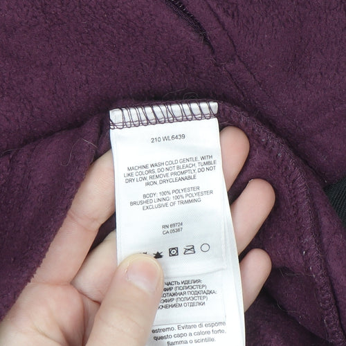 Columbia Women's Purple Full Zip Fleece Sweatshirt Size L