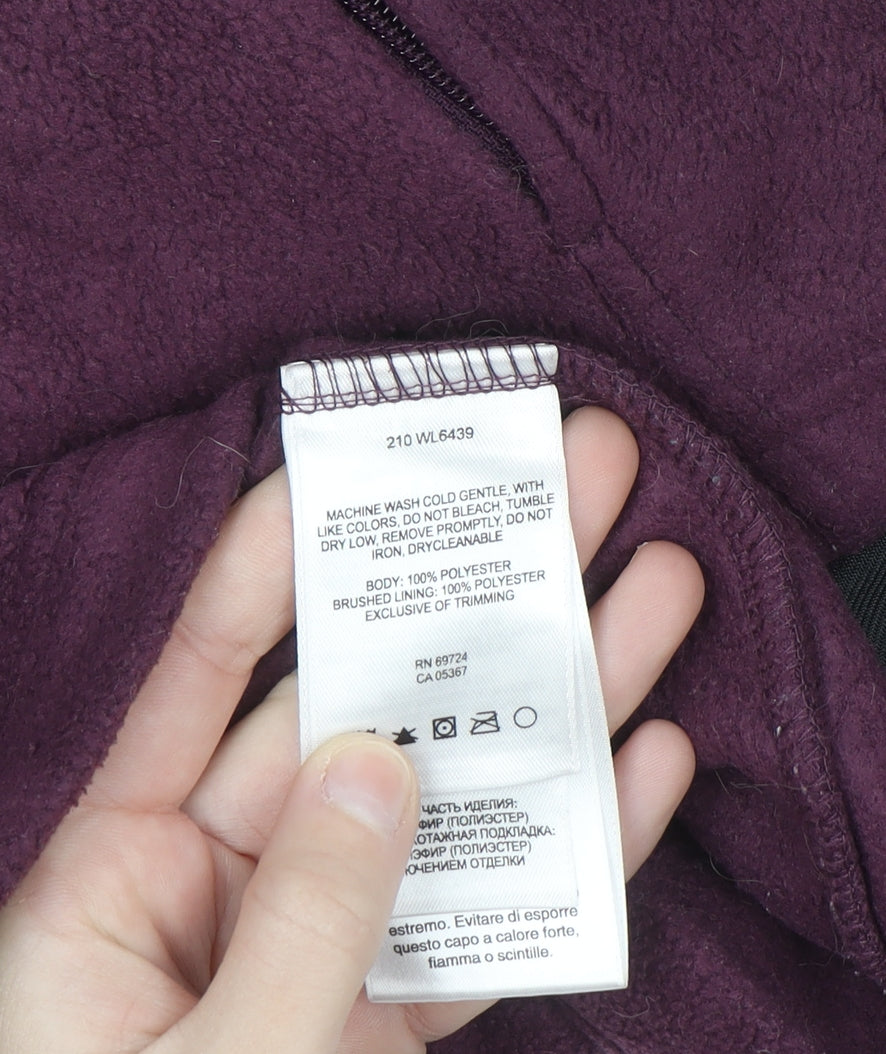 Columbia Women's Purple Full Zip Fleece Sweatshirt Size L