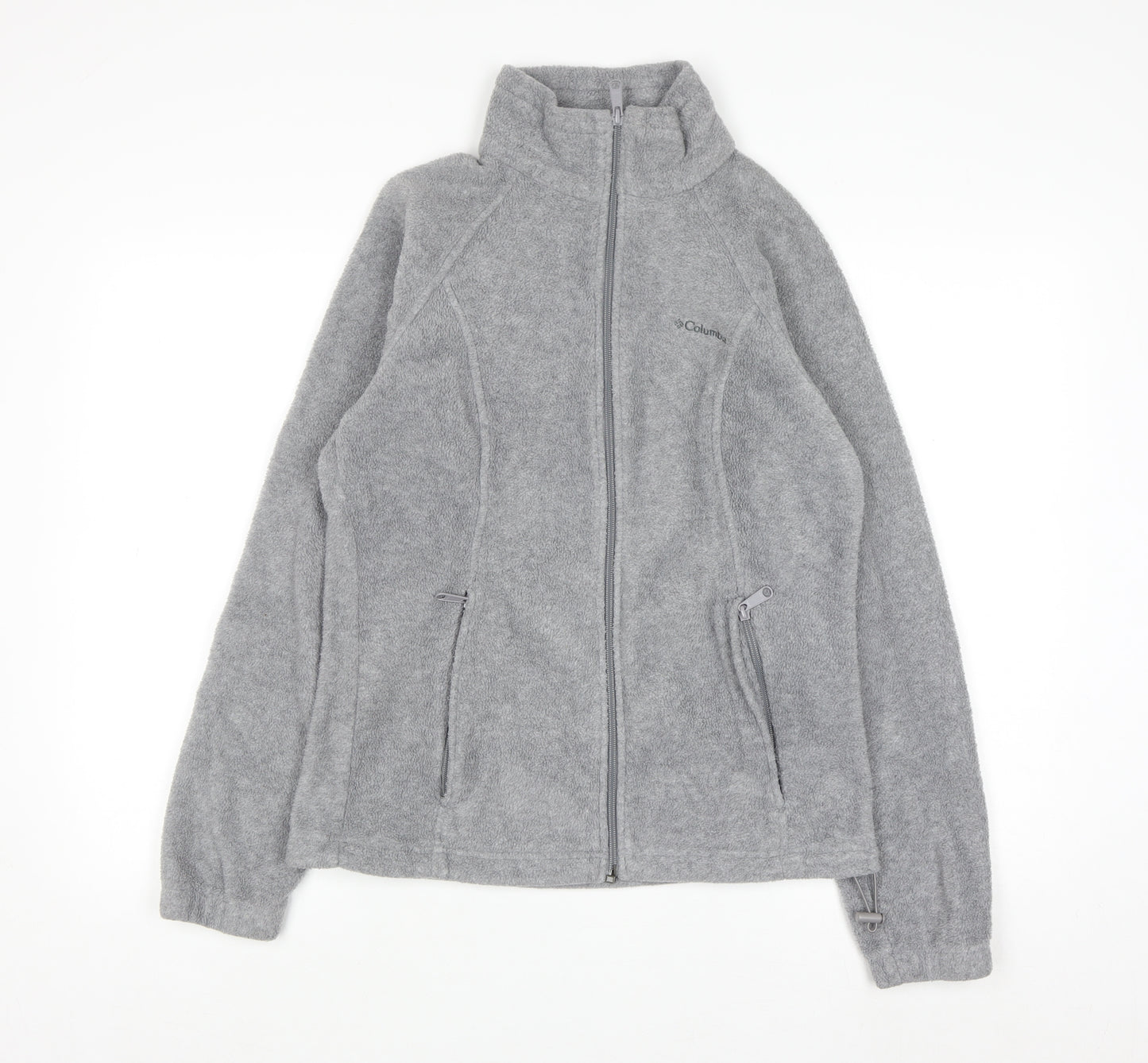 Columbia Women Grey Full Zip Fleece Sweatshirt M
