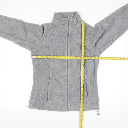 Columbia Women Grey Full Zip Fleece Sweatshirt M