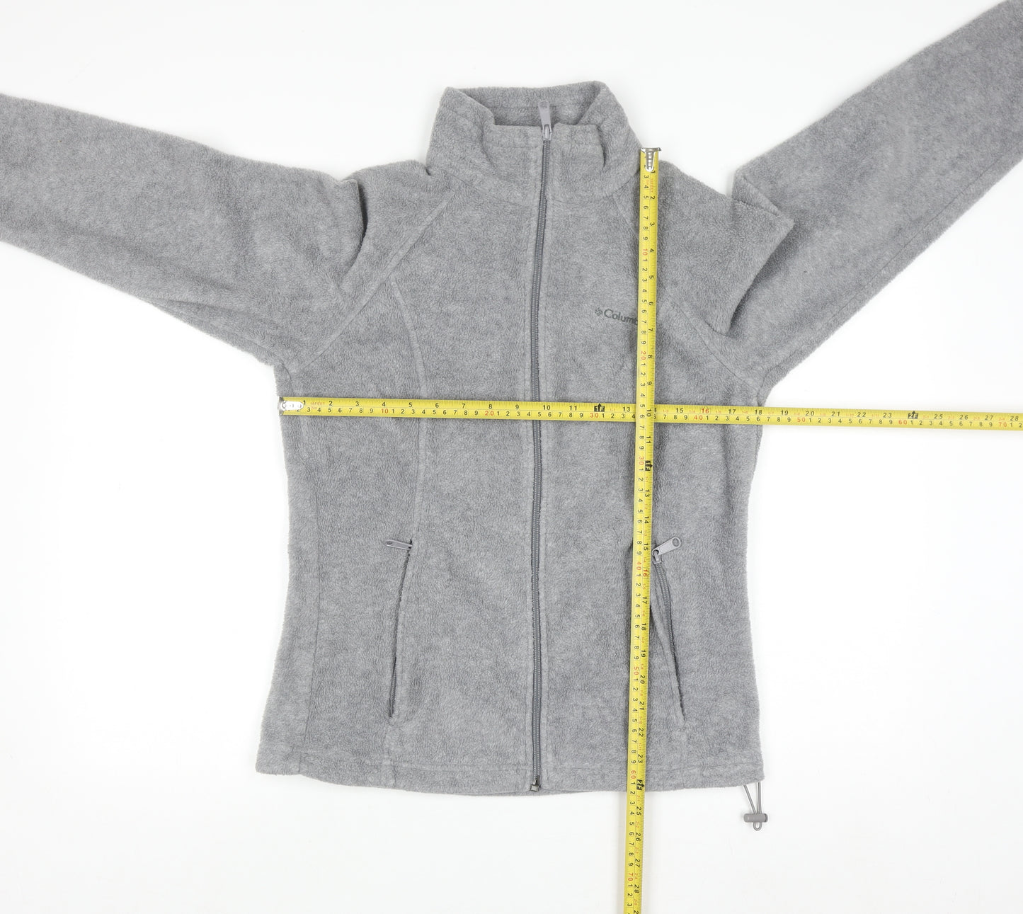Columbia Women Grey Full Zip Fleece Sweatshirt M