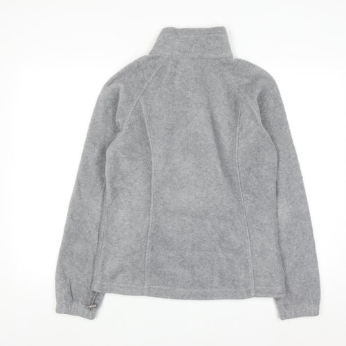 Columbia Women Grey Full Zip Fleece Sweatshirt M