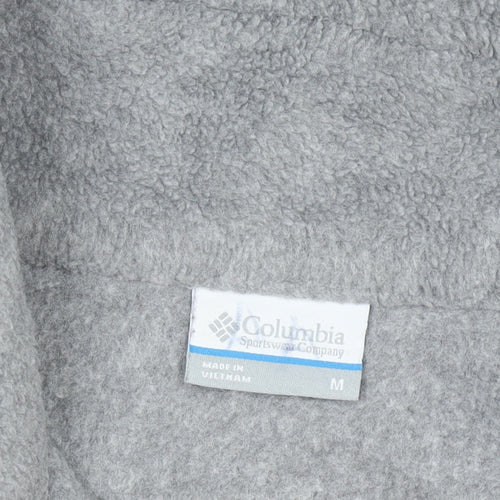Columbia Women Grey Full Zip Fleece Sweatshirt M