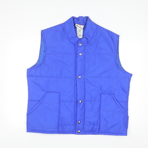 Avon Sportswear Men's Blue XL Quilted Waistcoat Bodywarmer