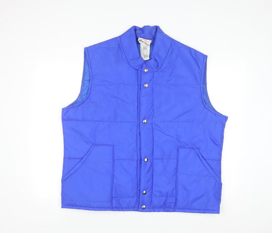 Avon Sportswear Men's Blue XL Quilted Waistcoat Bodywarmer
