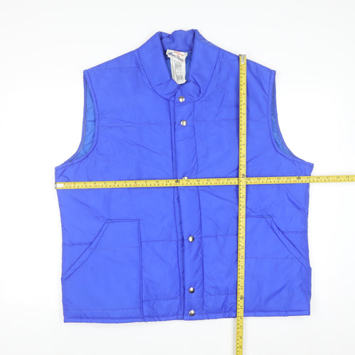 Avon Sportswear Men's Blue XL Quilted Waistcoat Bodywarmer