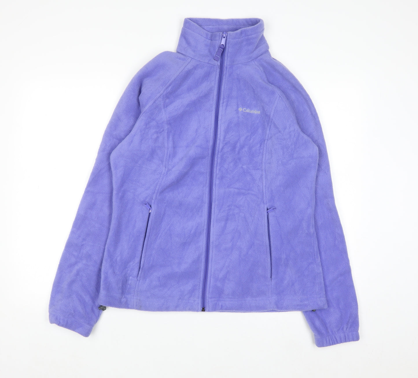 Columbia Women Purple Full Zip Fleece Jacket Size L