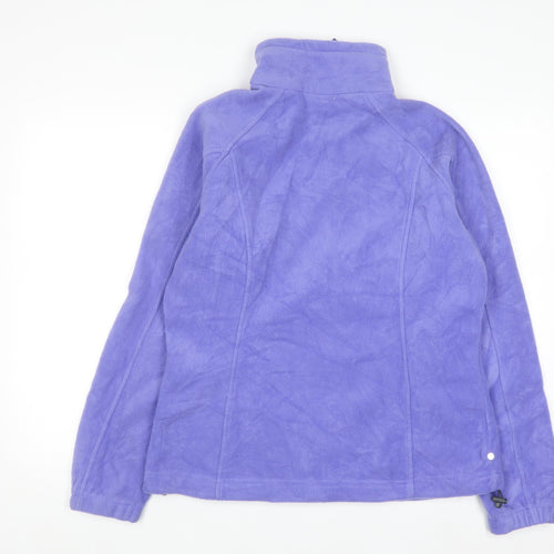 Columbia Women Purple Full Zip Fleece Jacket Size L