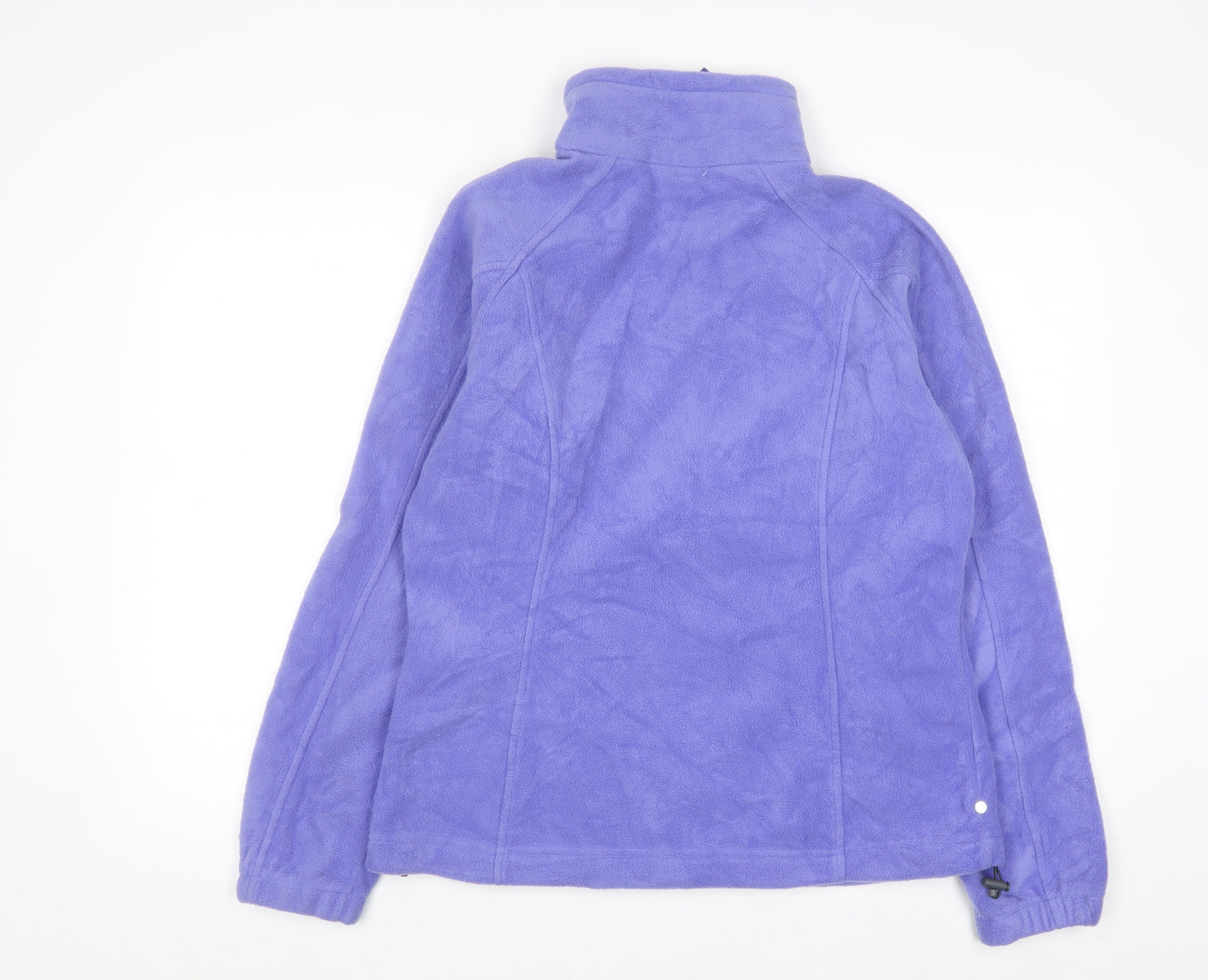 Columbia Women Purple Full Zip Fleece Jacket Size L