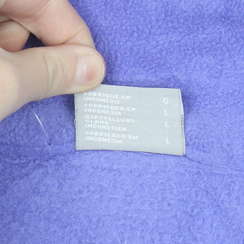 Columbia Women Purple Full Zip Fleece Jacket Size L