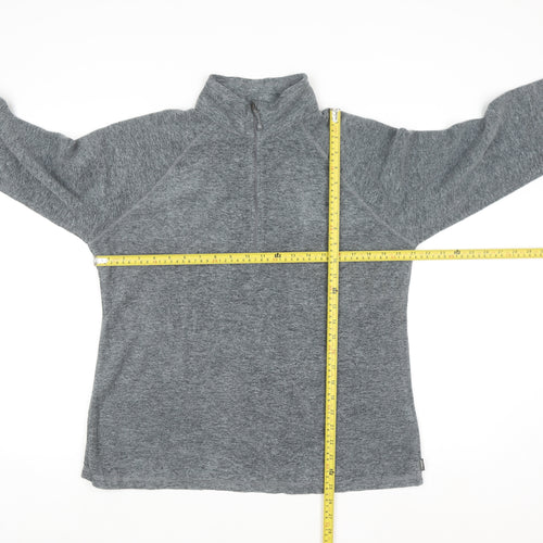 Eddie Bauer Women's Grey 1/2 Zip Fleece Pullover Sweatshirt L