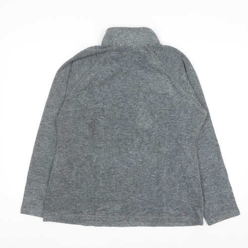 Eddie Bauer Women's Grey 1/2 Zip Fleece Pullover Sweatshirt L
