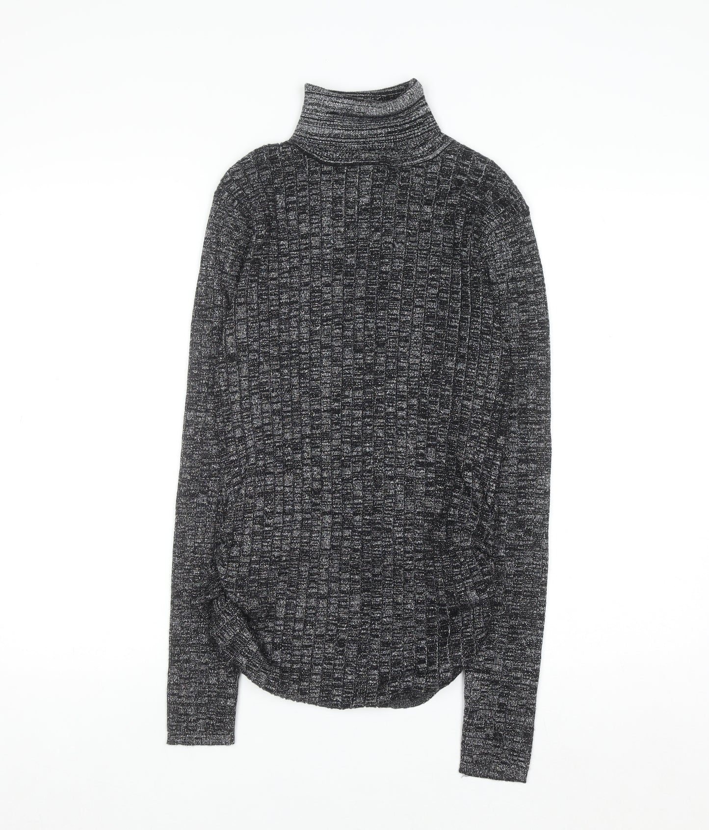 Ashley Stewart Womens Grey Roll Neck Long Sleeve Pullover Jumper Size 20