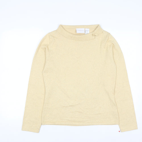 Liz Claiborne Women’s Beige High Neck Long Sleeve Knit Jumper M