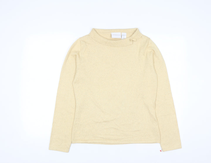Liz Claiborne Women’s Beige High Neck Long Sleeve Knit Jumper M