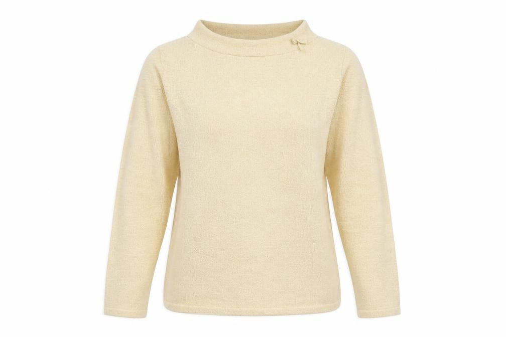 Liz Claiborne Women’s Beige High Neck Long Sleeve Knit Jumper M