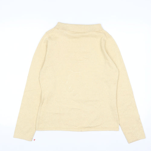 Liz Claiborne Women’s Beige High Neck Long Sleeve Knit Jumper M