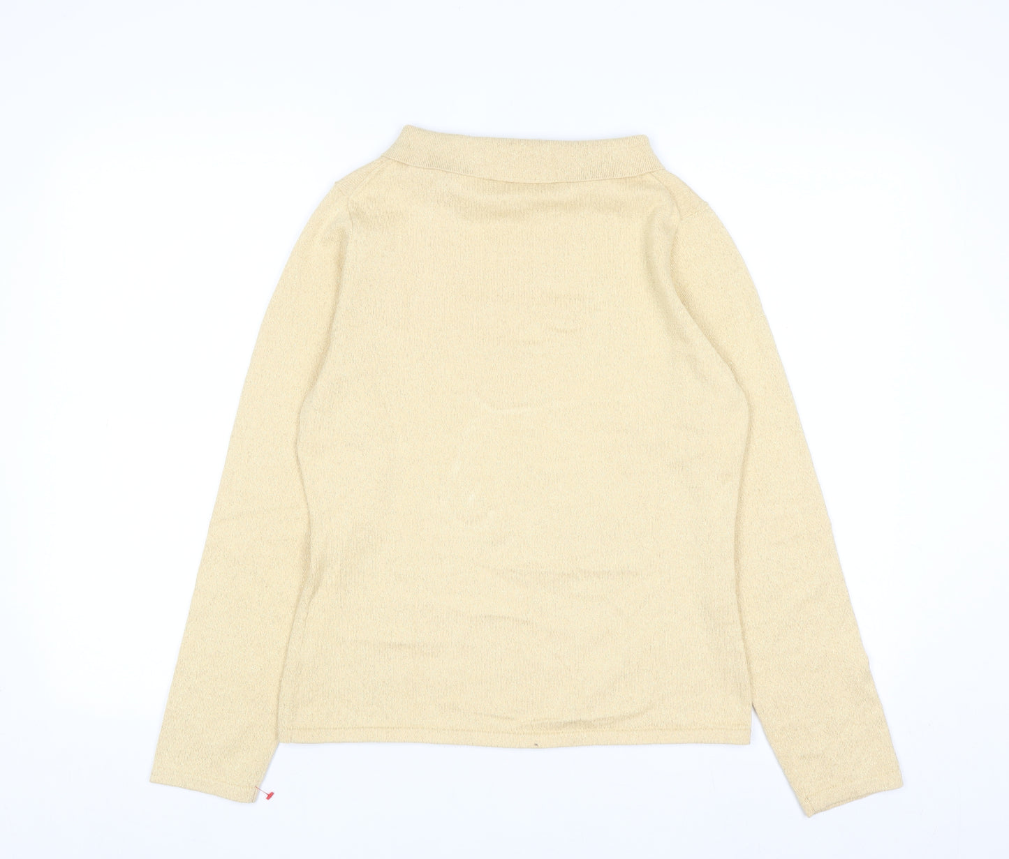Liz Claiborne Women’s Beige High Neck Long Sleeve Knit Jumper M