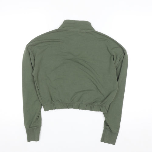 Gymshark Women's Green 1/2 Zip Pullover Sweatshirt Size S