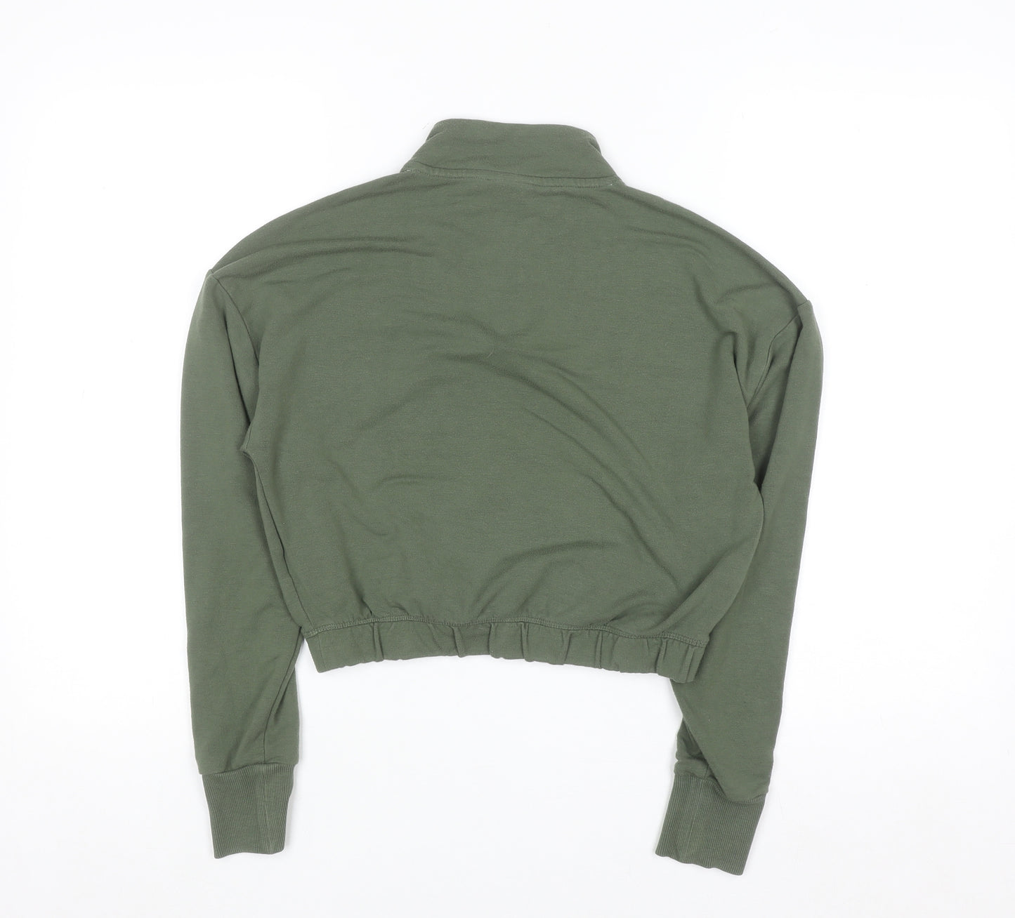 Gymshark Women's Green 1/2 Zip Pullover Sweatshirt Size S