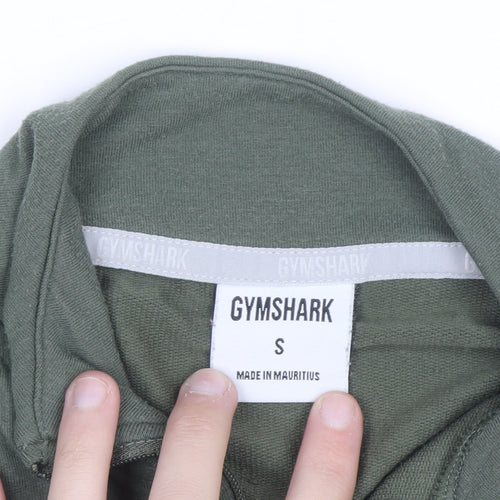 Gymshark Women's Green 1/2 Zip Pullover Sweatshirt Size S