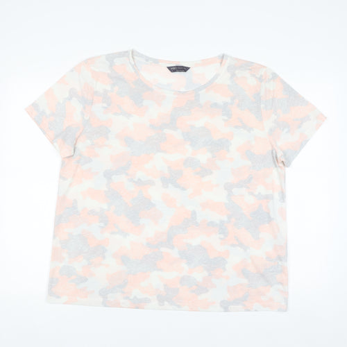 Marks and Spencer Women’s Multicoloured Camouflage T-Shirt Size 16